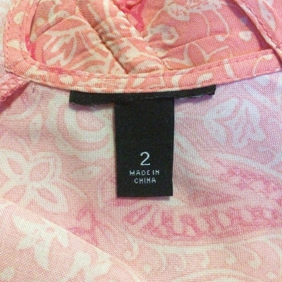 NWOTs Torrid Coral Floral Print Challis Lattice bk - Picture 5 of 7